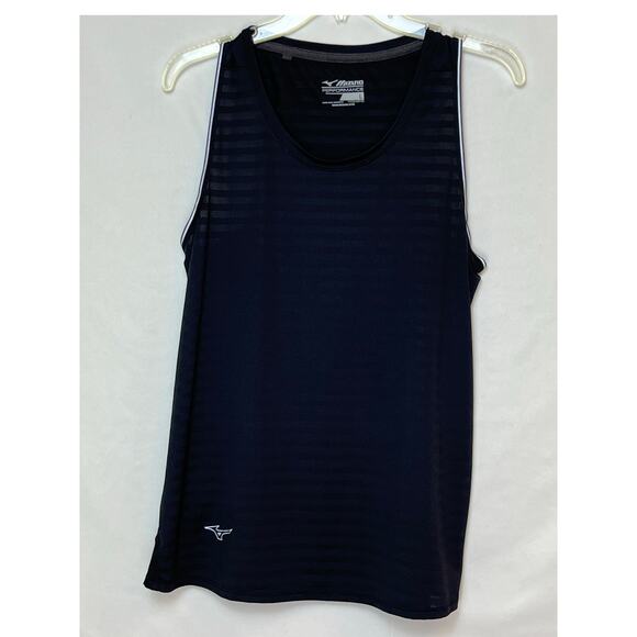 Mizuno Women’s Large Black Performance Sheer Tank Top Athletic Workout Shirt - Picture 1 of 7